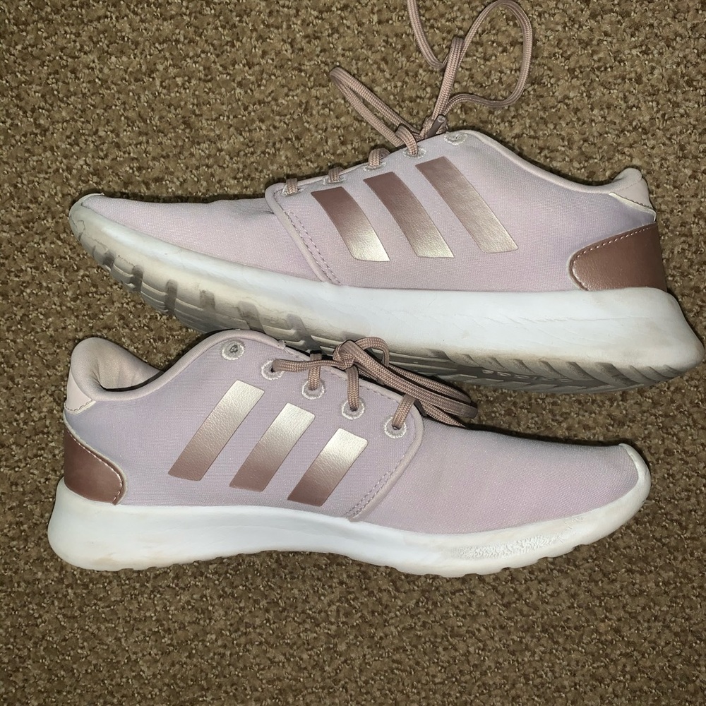 Adidas Rose Gold Cloud Foam Sneakers